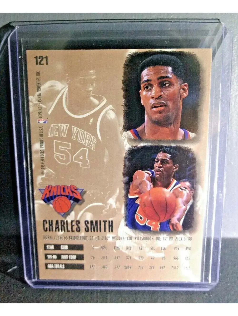 1995-96 Charles Smith Fleer Ultra #121 Basketball Card